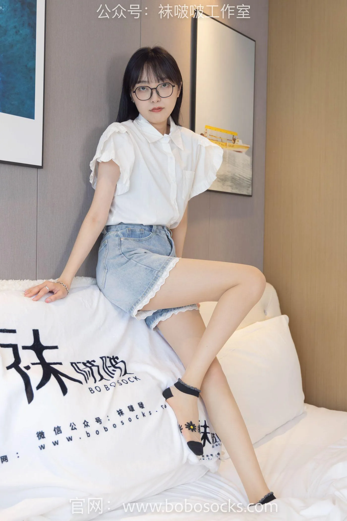 [BoBoSocks袜啵啵]NO.097 稚予-板鞋、玻璃丝短袜、肉丝 [140P]插图2